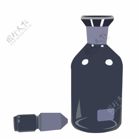 黑色窄口瓶工具插图