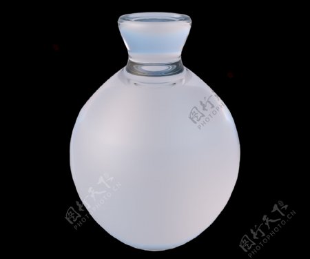 圆形玻璃瓶装饰
