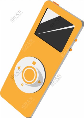 黄色MP3科技产品