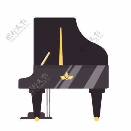 黑色钢琴乐器插图