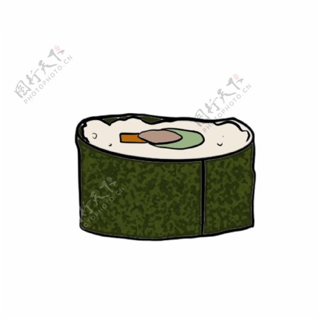 一块寿司美食插图