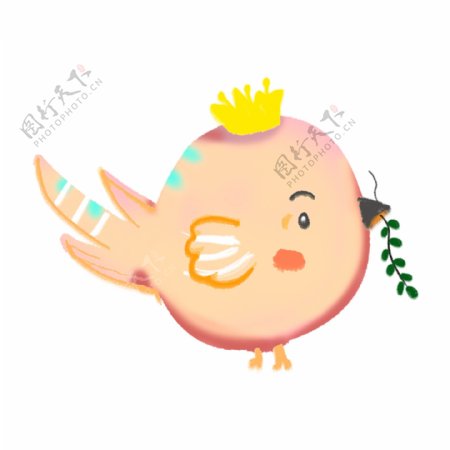 可爱小鸟动物卡通透明素材