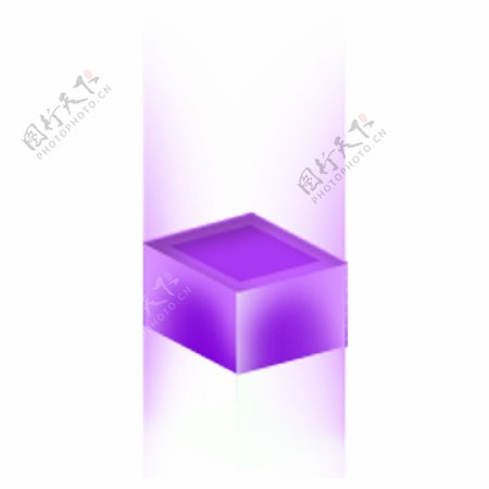 紫色的盒子装饰素材