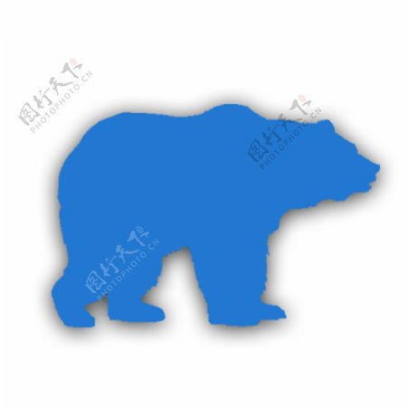 蓝色北极熊
