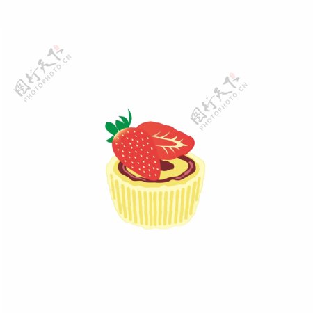 原创草莓蛋糕甜点