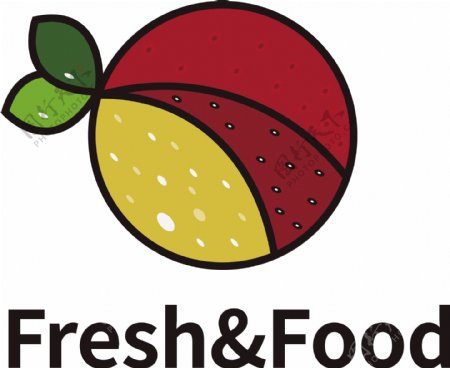 原创多彩缤纷生鲜水果超市logo图片