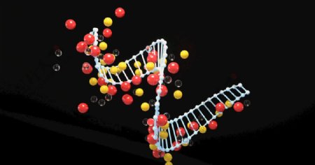 DNA基因螺旋链C4D渲染3D