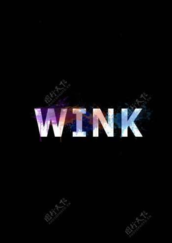WINK字体logo设计