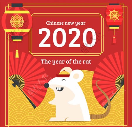 2020中国风鼠年图案设计