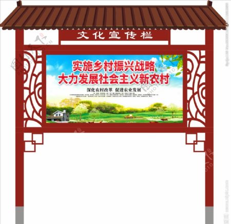 中国风边框不锈钢宣传栏