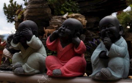 雕像儿童佛教越南
