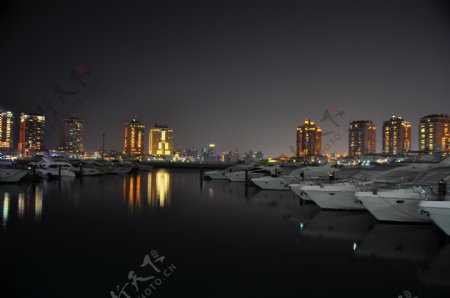 夜船水海天际线迪拜