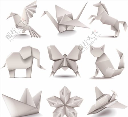 动物折纸图案