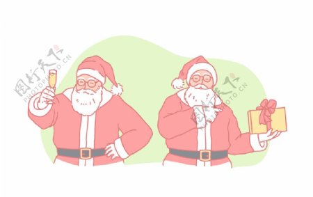 圣诞老人插画