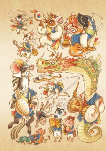 韩国风复古卡通魔幻形象设计