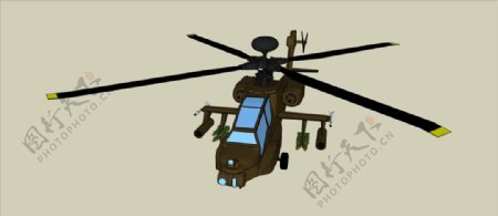阿帕奇直升机模型