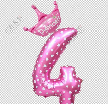 粉色气球字4