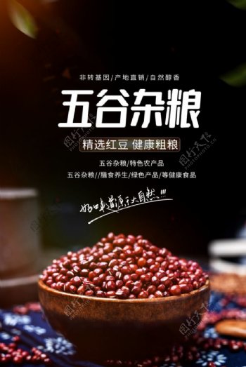 五谷杂粮美食食材活动宣传海报