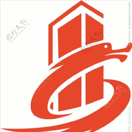 龙形标logo