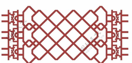中式吉祥门窗花纹AI矢量图