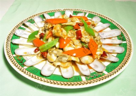 姜葱炒青蛤
