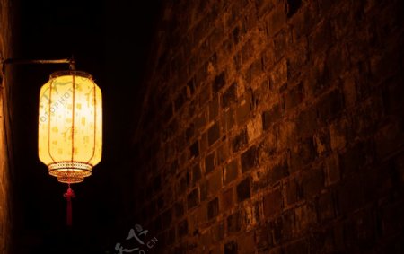中式夜晚灯笼