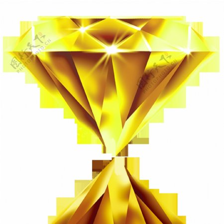金钻石免抠图黄金水晶钻石