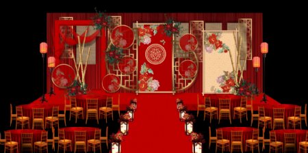 中式几何婚礼