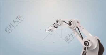 三维机械手臂Logo动画AE