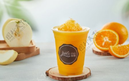 雪梨鲜橙饮料图片