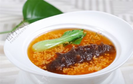 米浓汤烩辽参图片