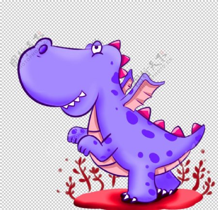紫色恐龙图片