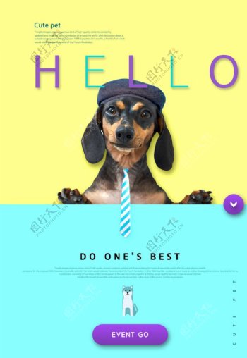 狗狗宠物促销海报图片