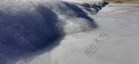 冰川冰瀑布图片