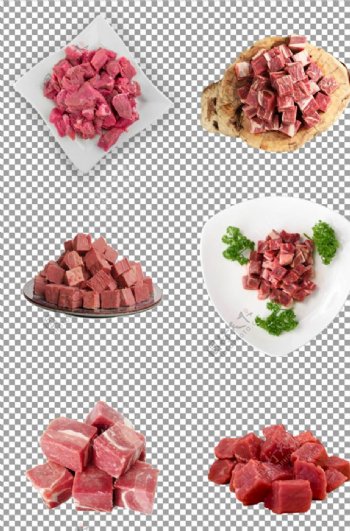 肉粒肉块图片