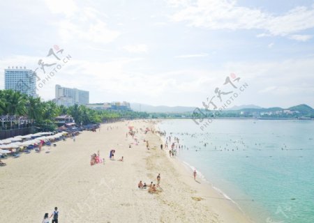 大东海浴场沙滩图片