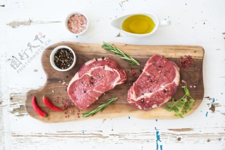 牛肉肉块美食背景海报素材图片