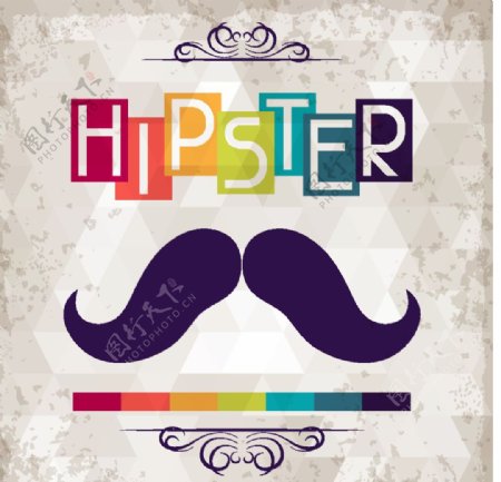 hipster胡子图片