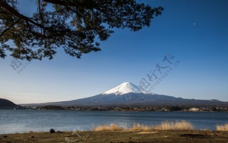 日本富士山旅游旅行背景素材图片