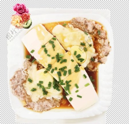 豆腐蒸肉饼图片