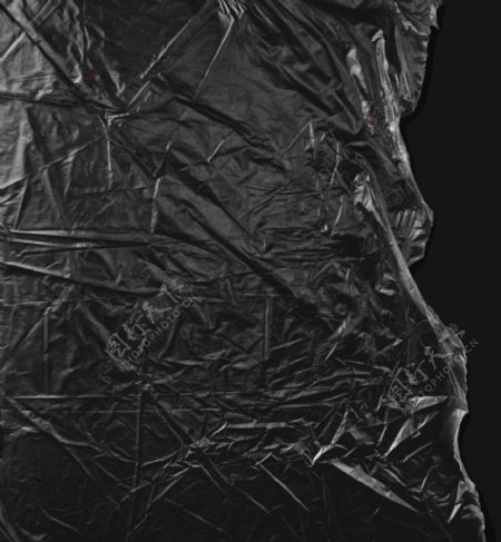 透明薄膜塑料叠层纹理皱图片