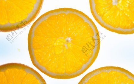 橙子片水果图片