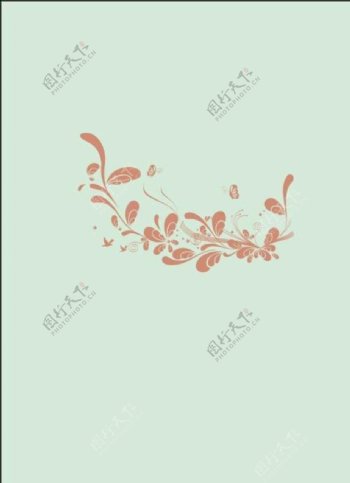 硅藻泥背景图案现代花纹花边蝴蝶图片