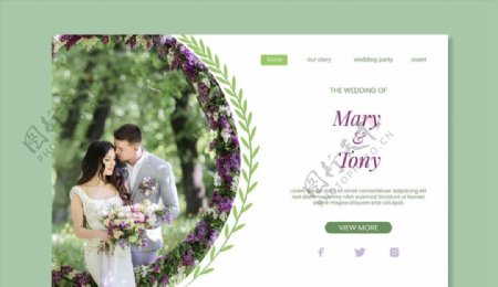 婚礼网站登陆页图片