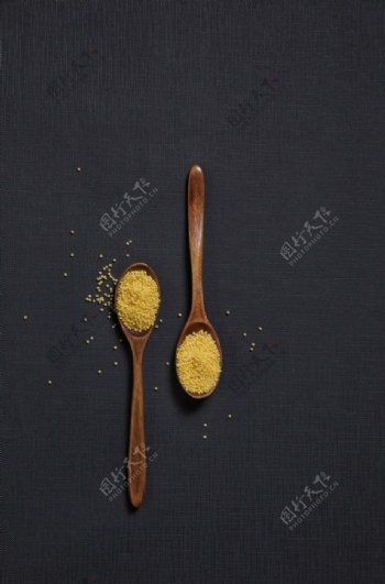 小米美食食材背景海报素材图片