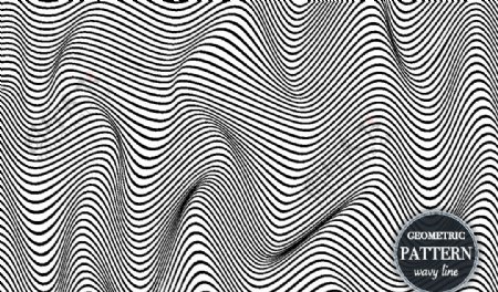波形曲线元素背景图片