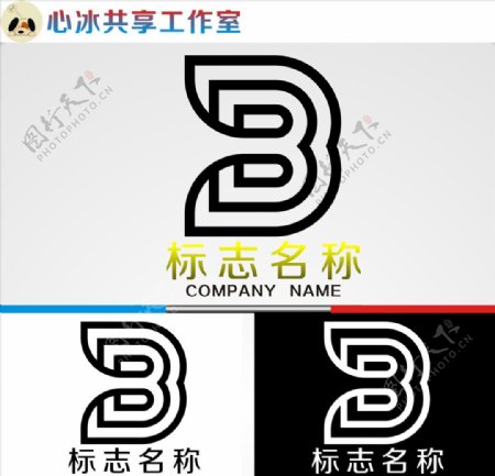 B字母logo图片