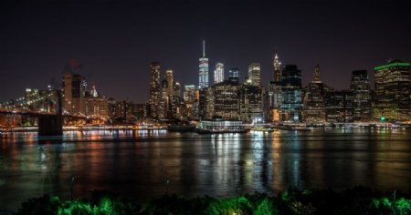 纽约在晚上图片