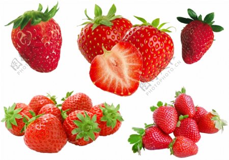 新鲜草莓免抠图图片