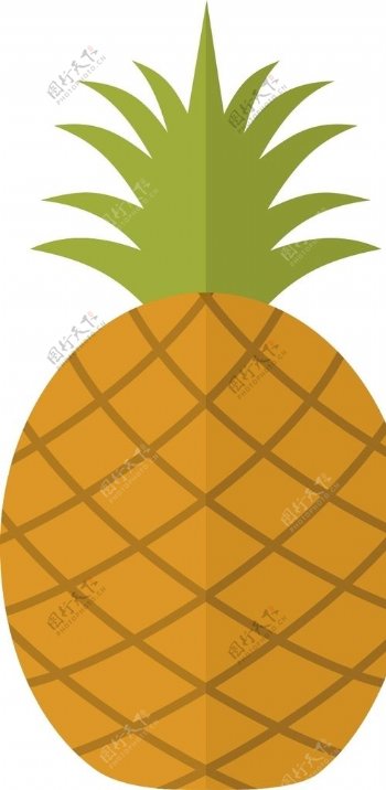 卡通水果菠萝图片